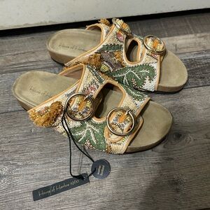 House of Harlow 1960 Beaded Sandals women’s size 7